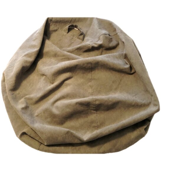 Nobildonna Bean Bag Chair, Corduroy Cover (No Filler) 35"×43", Warm Grey - Picture 9 of 12